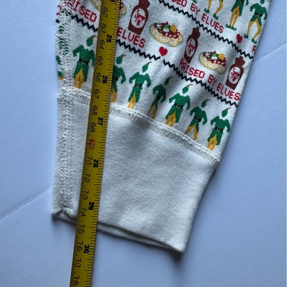 Hanna Andersson Adult Long John Pajama Pants in Elf Print - Picture 5 of 5
